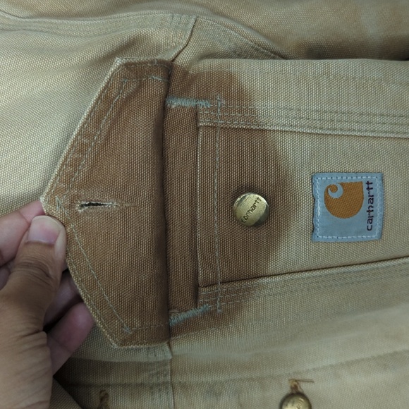 VTG Carhartt Trucker Jacket Blanket Lined Duck Canvas J09 BRN - Picture 8 of 14